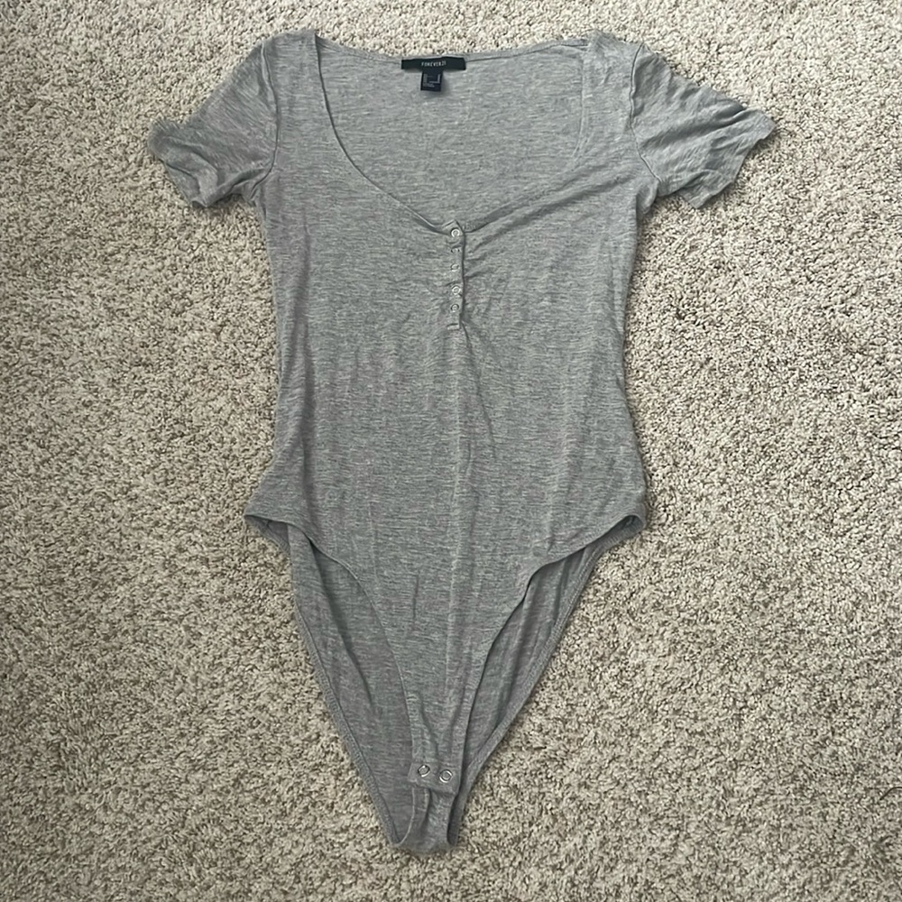 Forever 21 Short Sleeve Bodysuit